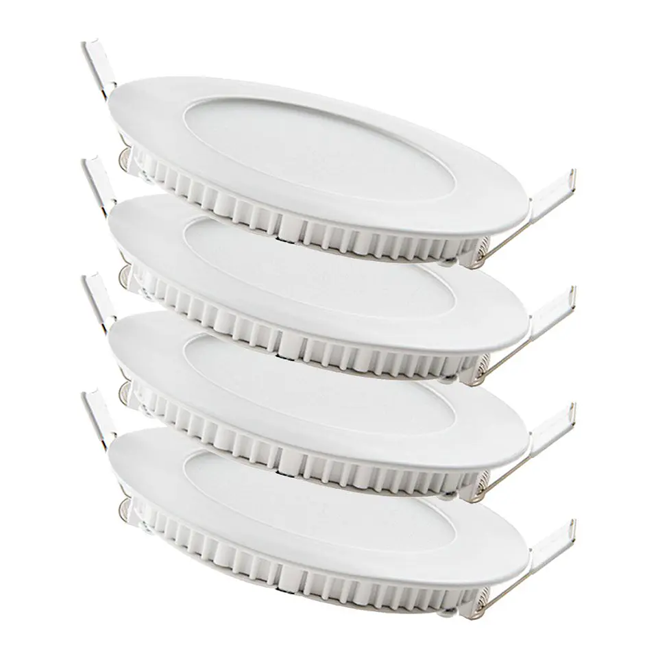 Pacote de 4 painÃ©is LED 6W 600Lm 4200ÂºK 40.000H [JL-GP-LZ-1-W-PK4-AP] 3