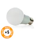 Pacote de 5 LÃ¢mpadas LED E27 7W 589Lm 2700ÂºK 40.000H [HO-ED-B3-E27-7W-WW-PK5-AP] - Thumbnail 2
