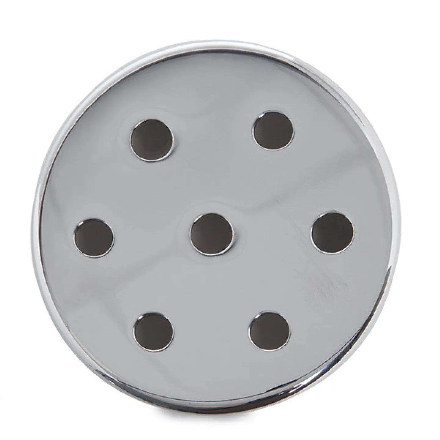 Roseta De Metal X Prata Ã˜ 100Mm - 7 Buracos [AM-AR092] 2