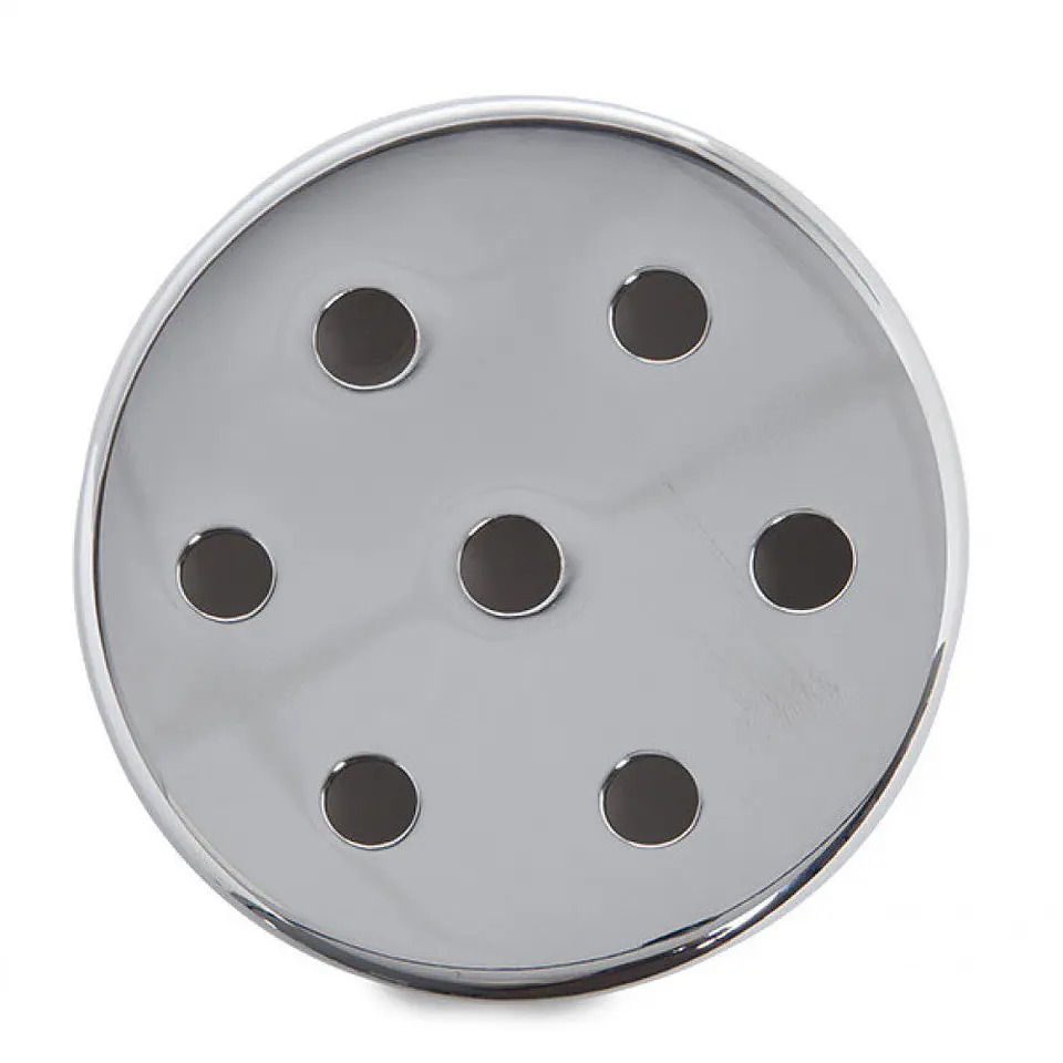 Roseta De Metal X Prata Ã˜ 100Mm - 7 Buracos [AM-AR092] 2