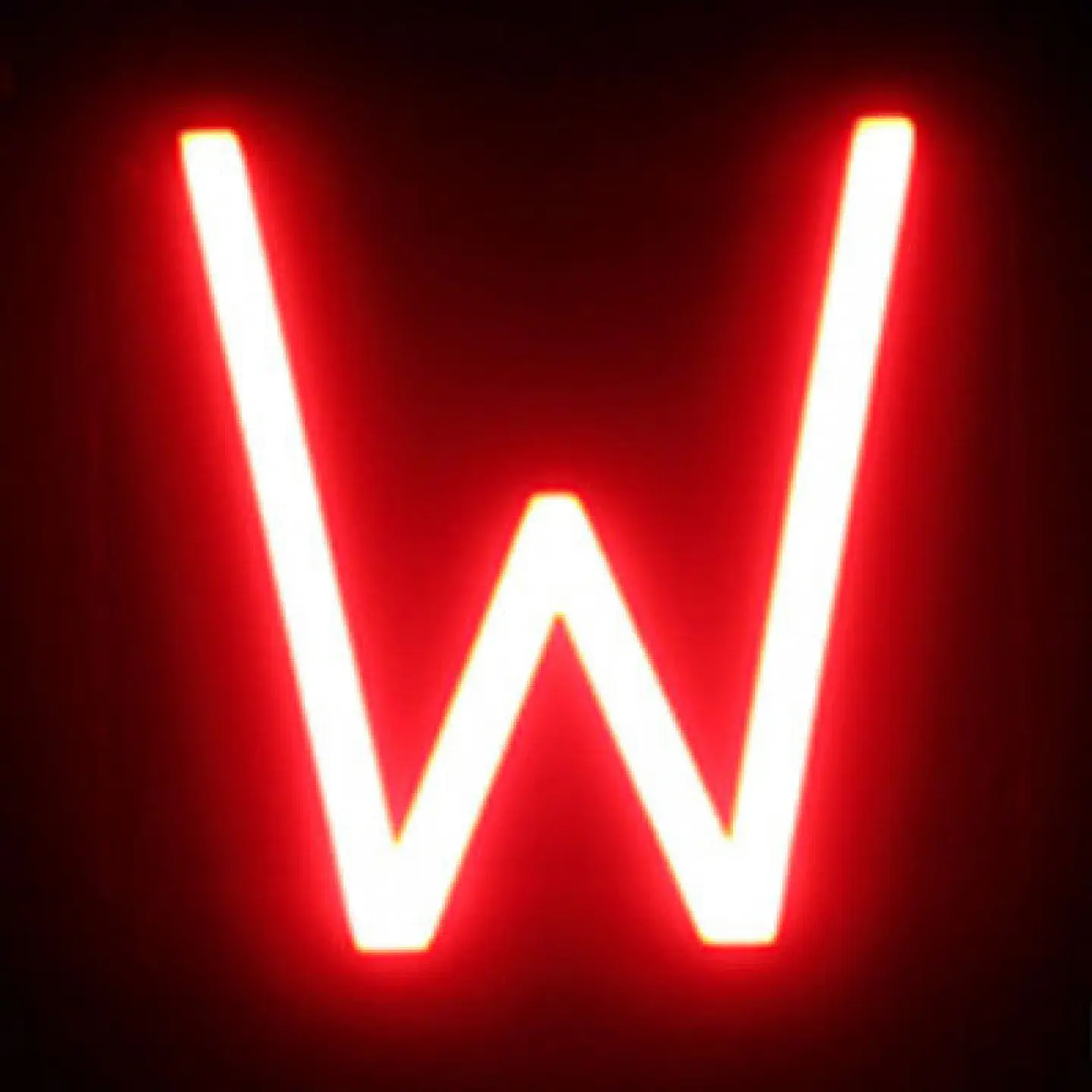 Letra LED Neon W Largura 146MmÂ Alto 161Mm Fundo 38Mm 2
