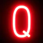 Letra LED Neon Q Largura 100MmÂ Alto 161Mm Fundo 38Mm - Thumbnail 2