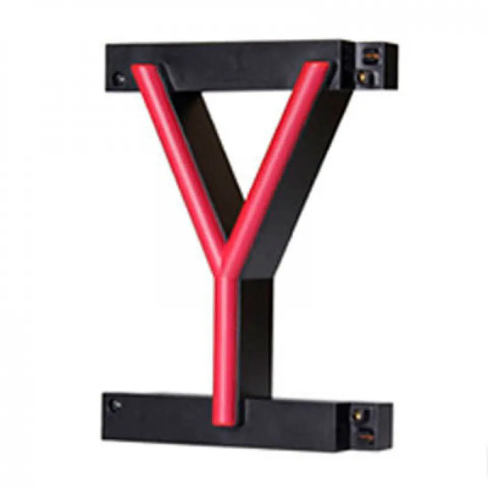 Letra LED Neon Y Largura 105MmÂ Alto 161Mm Fundo 38Mm 1