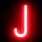 Letra LED Neon J Largura 74MmÂ Alto 161Mm Fundo 38Mm - Thumbnail 2