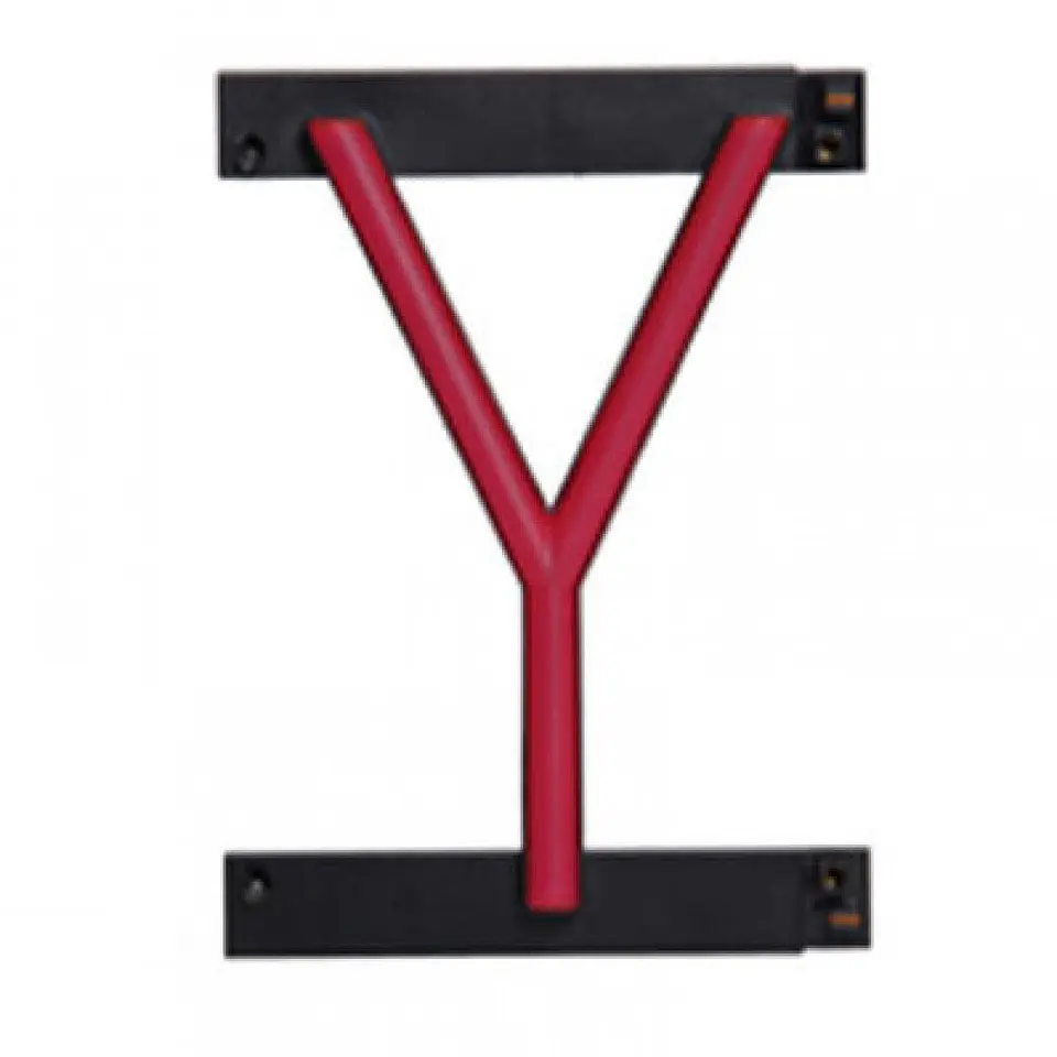 Letra LED Neon Y Largura 105MmÂ Alto 161Mm Fundo 38Mm 3