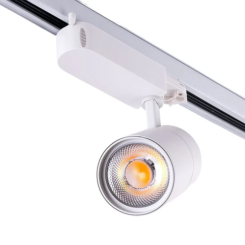 Farol de trilho LED 30W 2.700Lm CRI90 6000ºK Trifasico 40.000H [HO-FC-3F-30W-W-CW]