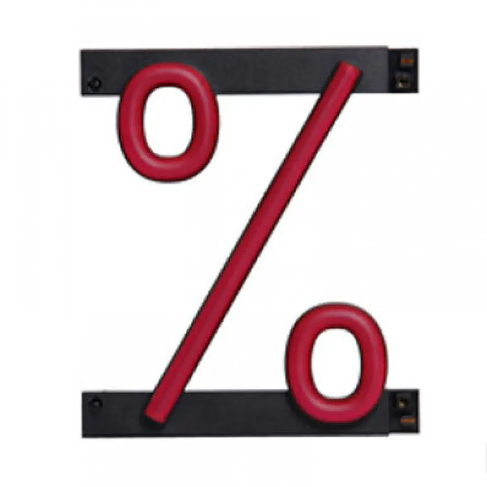 Simmbolo LED Neon % Largura 128MmÂ Alto 161Mm Fundo 38Mm 3