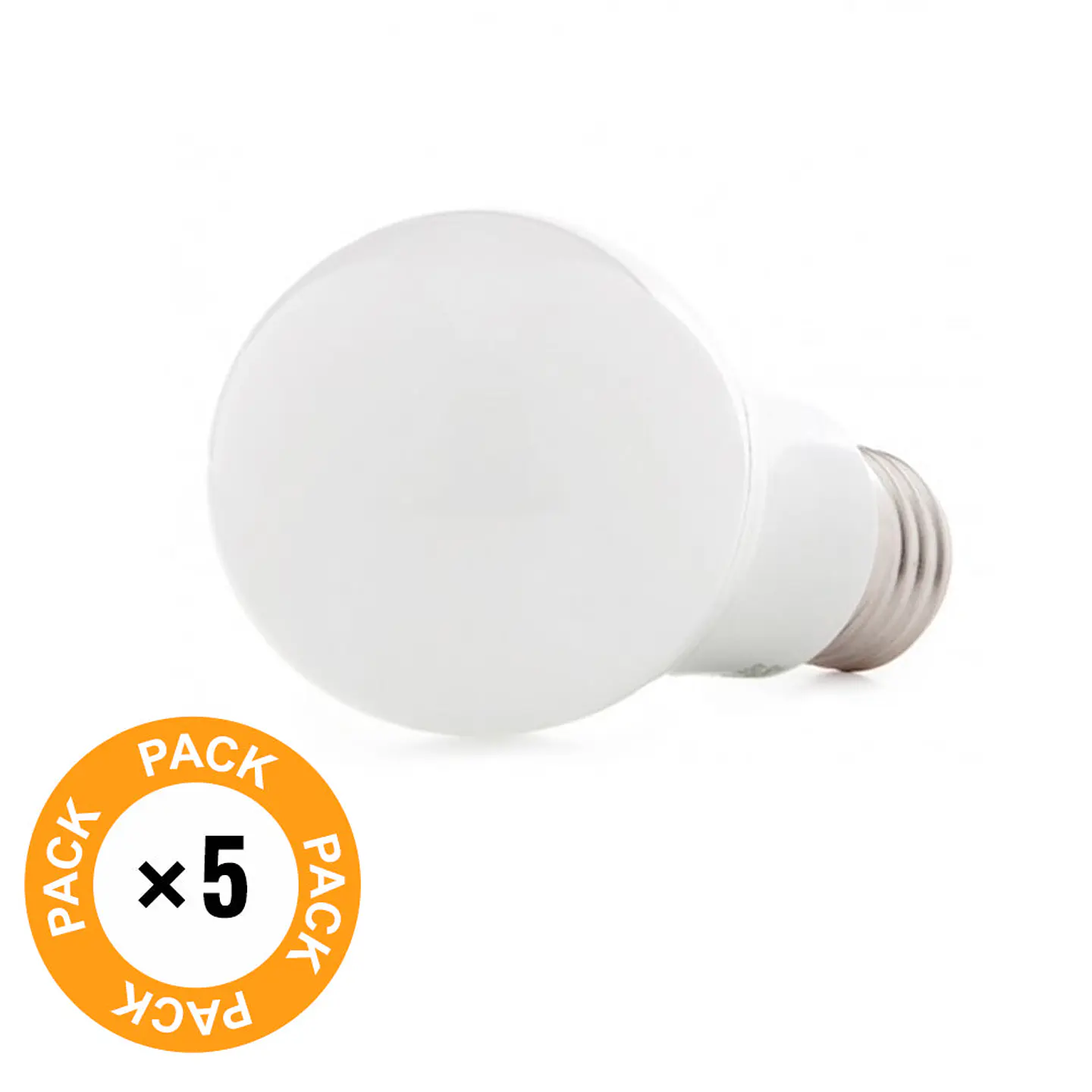 Pacote de 5 LÃ¢mpadas LED E27 5W 421Lm 2700ÂºK 40.000H [HO-ED-B3-E27-5W-WW-PK5-AP] 2