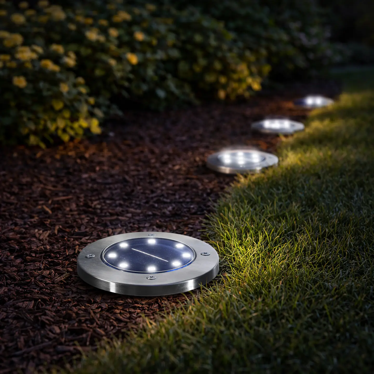 Luz LED para Jardim 6000ÂºK Sensor de Luz 