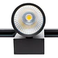 Foco LED para Carril 40W 3600Lm CRI90 4200ÂºK TrifÃ¡sico UGR17 50.000H [JW-TR40W-BLACK-W] - Thumbnail 2