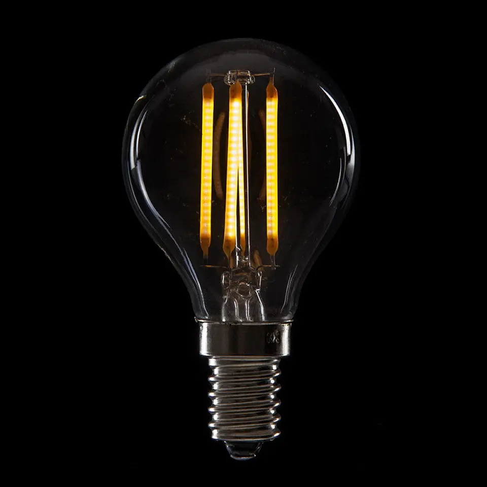 LÃ¢mpada LED E14 4W 288Lm 2000ÂºK Filamento G45 40.000H [WO-LF-G45-E14-4W-WW] 1