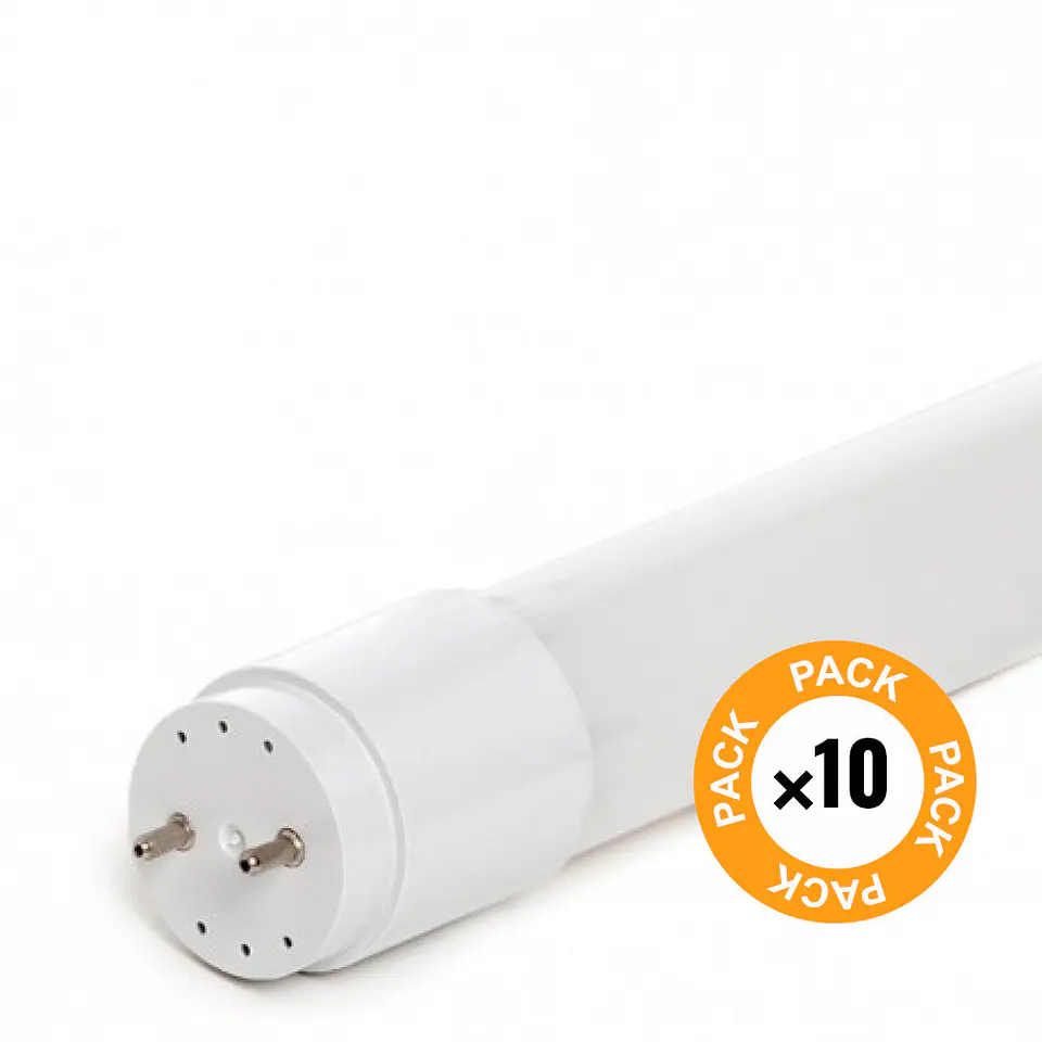 Pacote de 10 Tubos LED T8 22W 3080Lm 6000ÂºK Vidro 150Cm 40.000H [TC-T8-22WC-CW-PK10-AP] 2