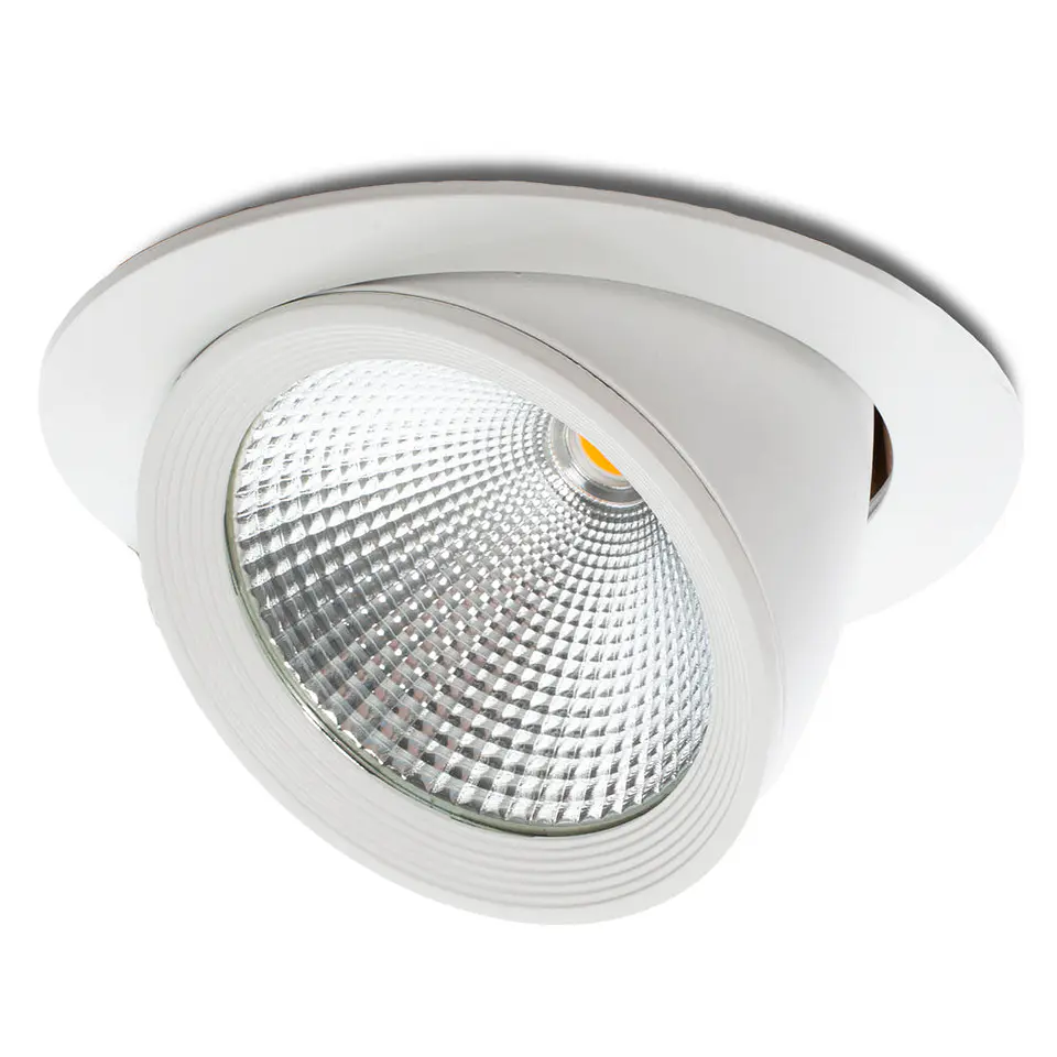 Foco Downlight LED 30W 3000Lm 4200ÂºK AjustÃ¡vel UGR17 50.000H [JW-30W-GW] 1