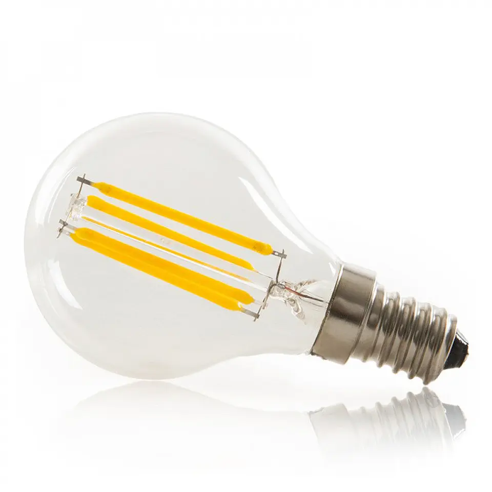 LÃ¢mpada LED E14 4W 288Lm 2000ÂºK Filamento G45 40.000H [WO-LF-G45-E14-4W-WW] 3