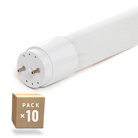 Pacote de 10 Tubos LED T8 18W 2520Lm 6000ºK Vidro 120Cm 40.000H [TC-T8-18WC-CW-PK10-AP]