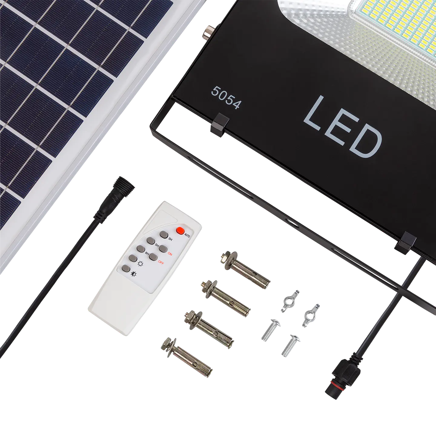 Holofote LED 100W 10.000Lm 6000ÂºK Sensor Solar 100W + Painel de Controle Remoto 6V/25W 40.000H [PL-626005-CW] 7