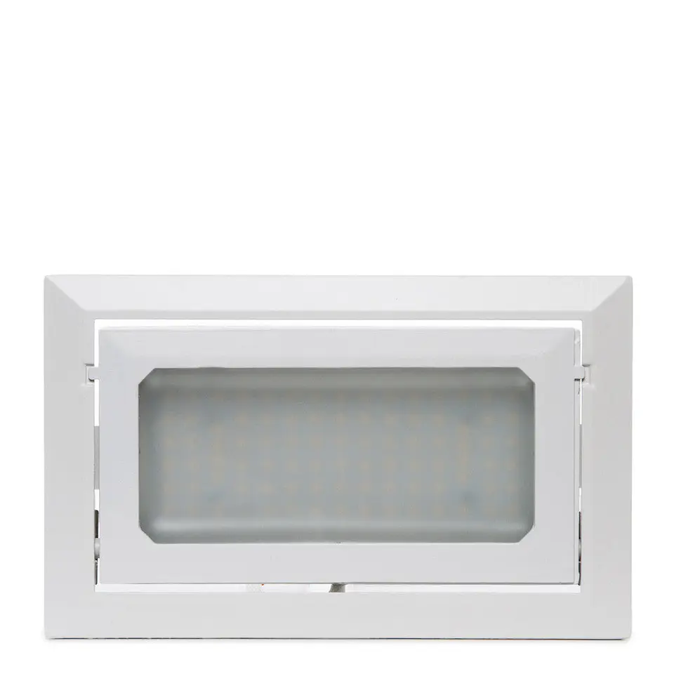 Refletor Downlight LED 36W 3.600Lm Retangular Inclinavel 40.000H [LM-3015-CCT] 3
