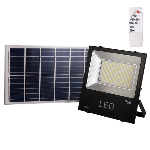 Holofote LED 200W 20.000Lm 6000ºK Sensor Solar 200W + Painel de Controle Remoto 6V/30W 40.000H [HO-626006-CW]