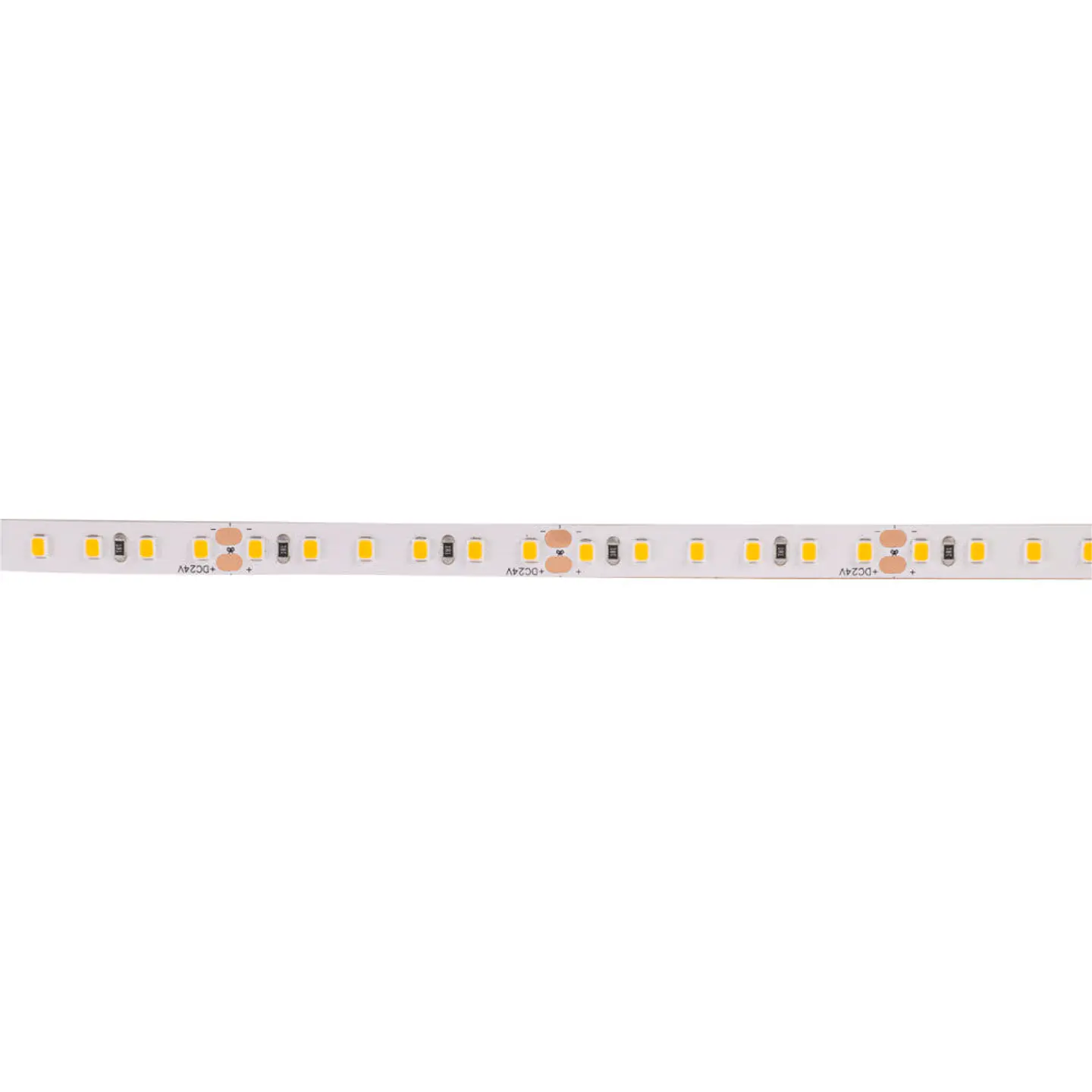 Faixa de 600 LEDs 60W 7.000Lm CRI85 3000ÂºK SMD2835 24VDC IP65 40.000H [CA-2835-600-24-IP65-EXWW]-Branco Quente 3
