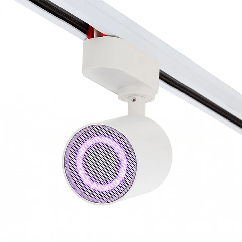 Altifalante Bluetooth monofÃ¡sico de 20 W para calha de Iluminaçao, branco