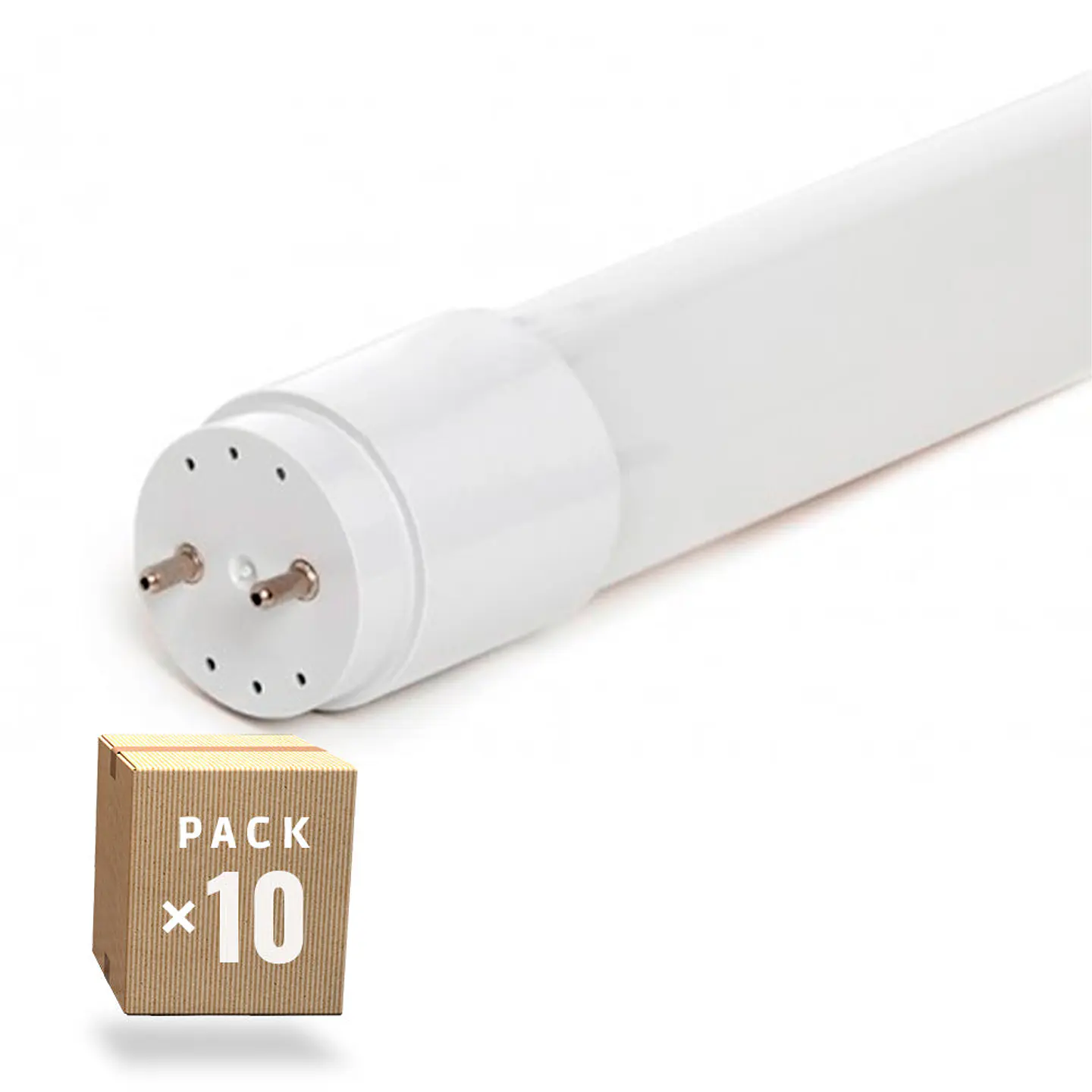 Pacote de 10 Tubos LED T8 18W 2520Lm 6000ÂºK 120Cm 40.000H [HO-T8-18WC-CW-PK10-AP] 1