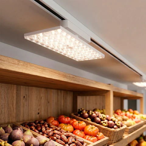 Lumiaria de calha LED CCT de 30 W "Market" branca