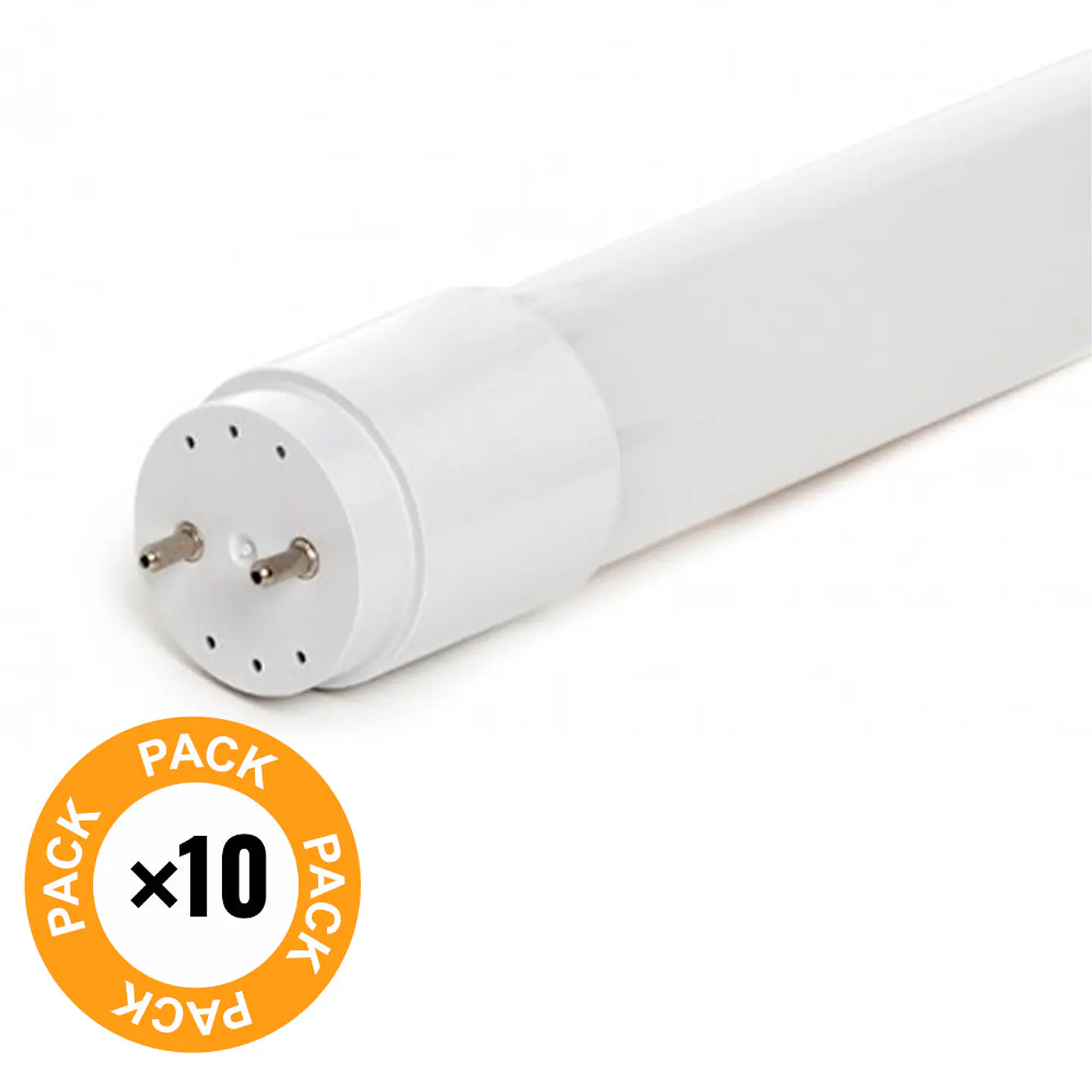 Pacote de 10 Tubos LED T8 18W 2520Lm 6000ÂºK 120Cm 40.000H [HO-T8-18WC-CW-PK10-AP] 2