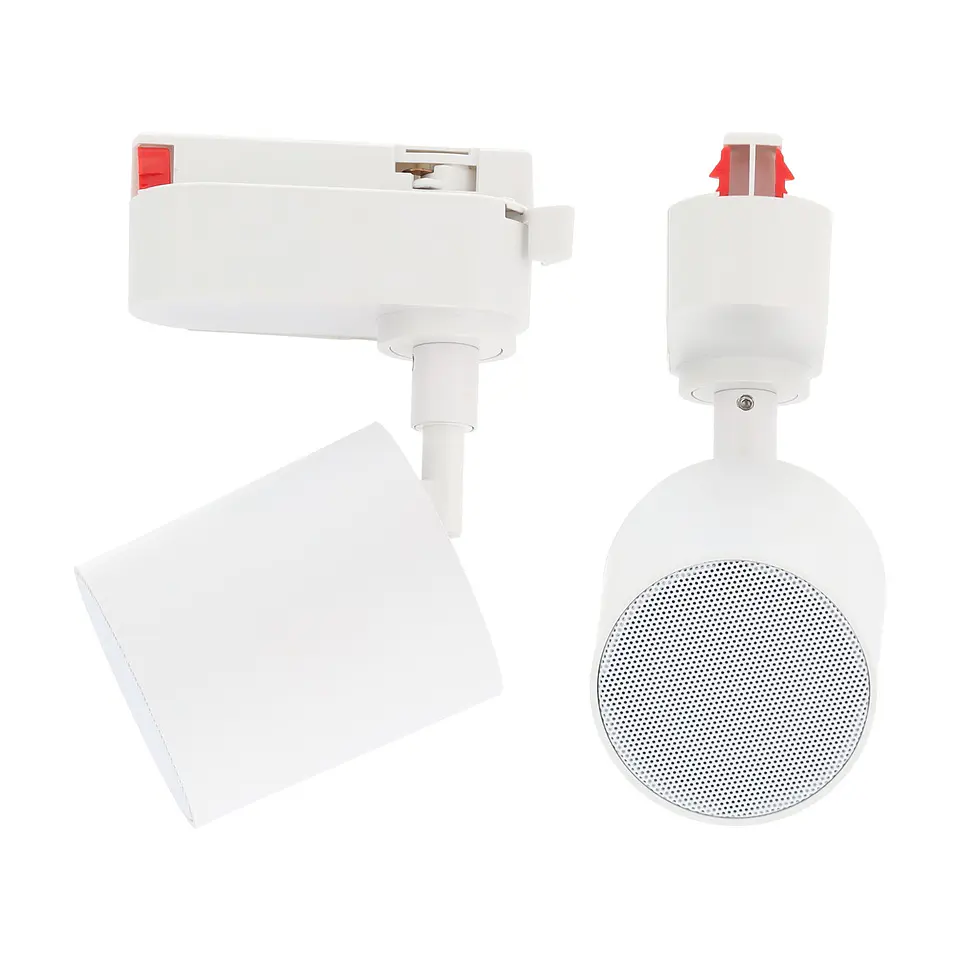 Altifalante Bluetooth monofÃ¡sico de 20 W para calha de iluminaÃ§Ã£o, branco 3