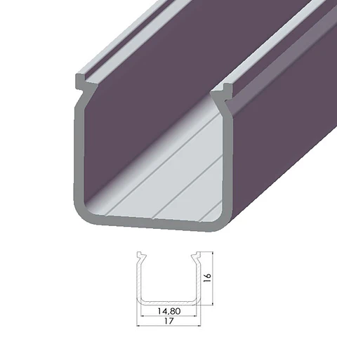 Perfil Aluminio Tipo Eco P04 2,02M