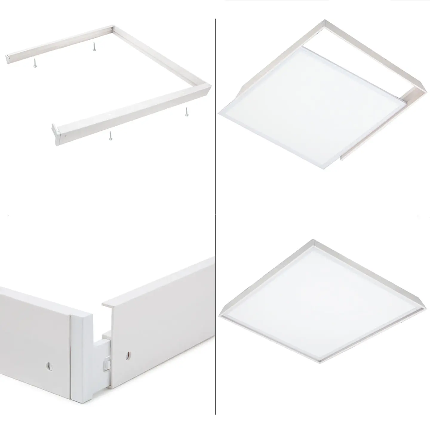 Painel LED 48W 4.800Lm 6000ÂºK 60x60cm + Kit SuperfÃ­cie 40.000H [HO-KITPAN60X60-48W-CW] 2