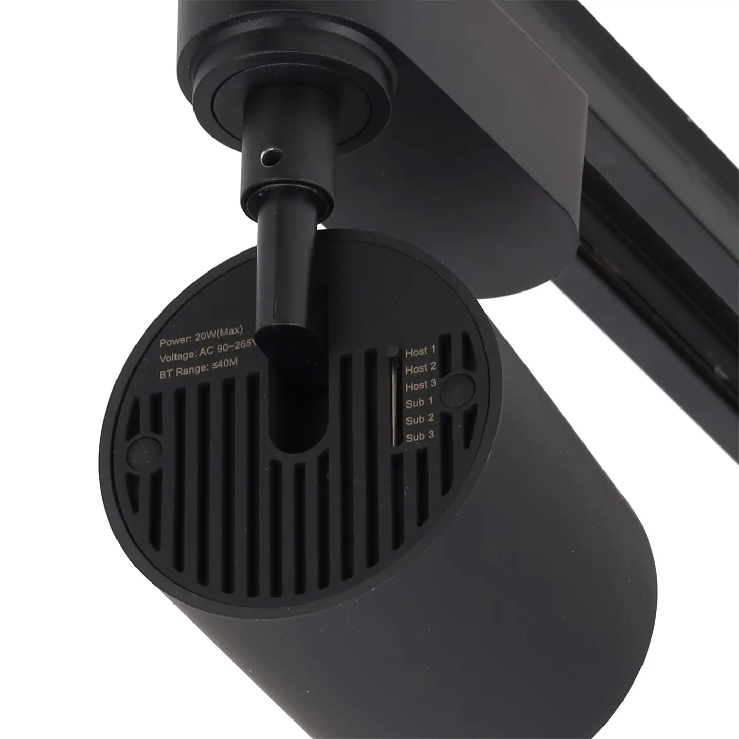 Altifalante Bluetooth monofÃ¡sico de 20 W para calha de iluminaÃ§Ã£o, preto 4