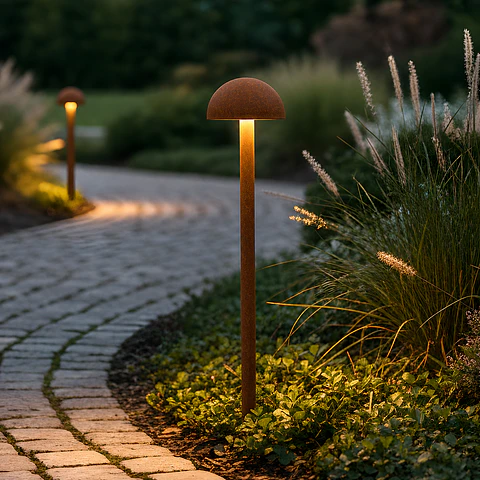Farol LED exterior "Ocala" 60cm 12W 220VAC 3000ºK Castanho Ã“xido