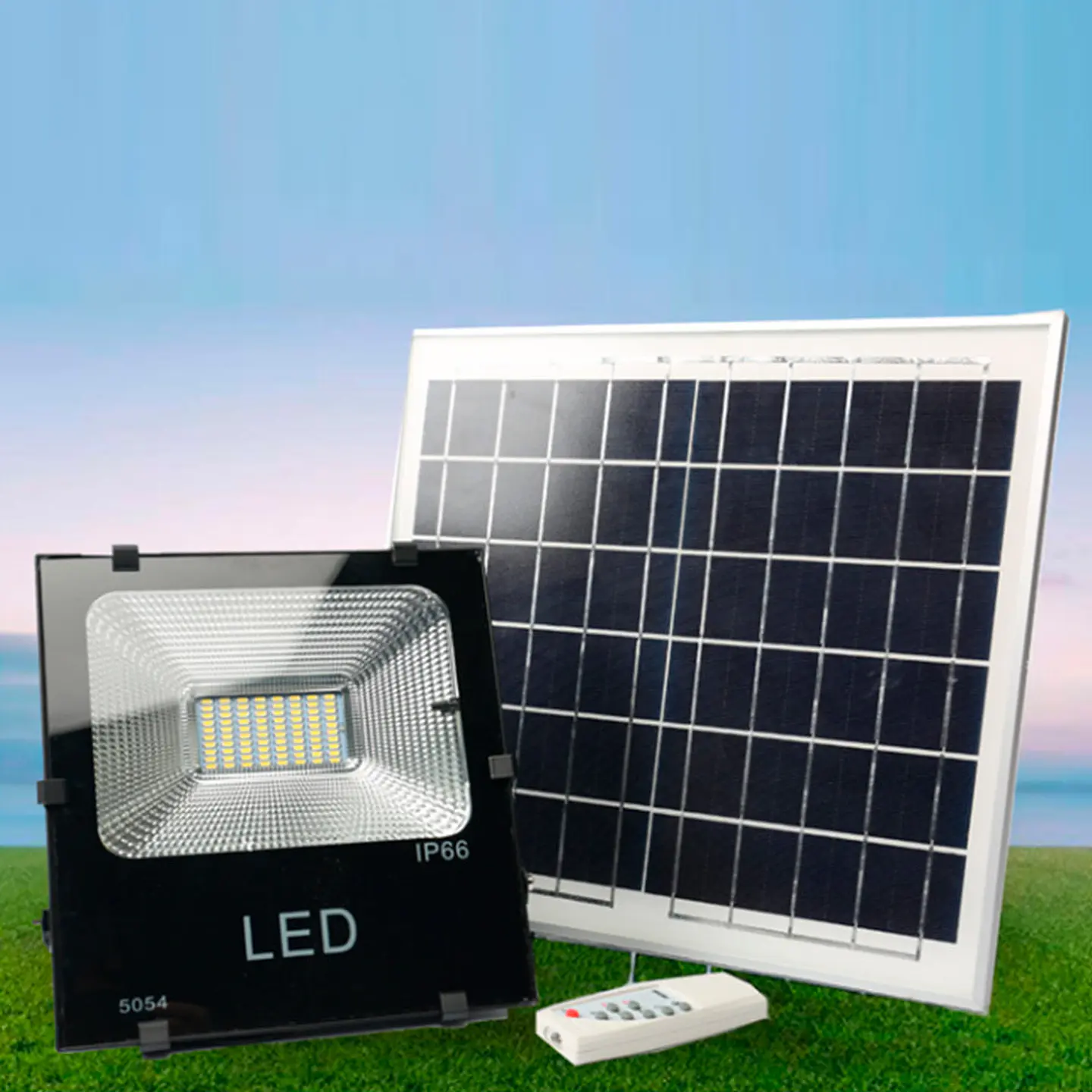 Holofote LED 200W 20.000Lm 6000ÂºK Sensor Solar 200W + Painel de Controle Remoto 6V/30W 40.000H [HO-626006-CW] 6