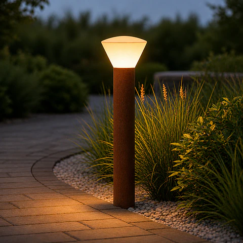 Sinalizador LED Externo "Sonsonate" 60cm 5W 220VAC 3000K Marrom Ferrugem