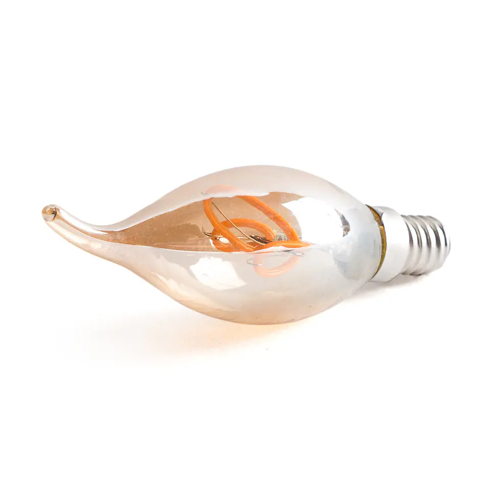LÃ¢mpada LED E14 4W 380Lm 2700ÂºK Filamento 40.000H [WR-C35T-4W-R] 3