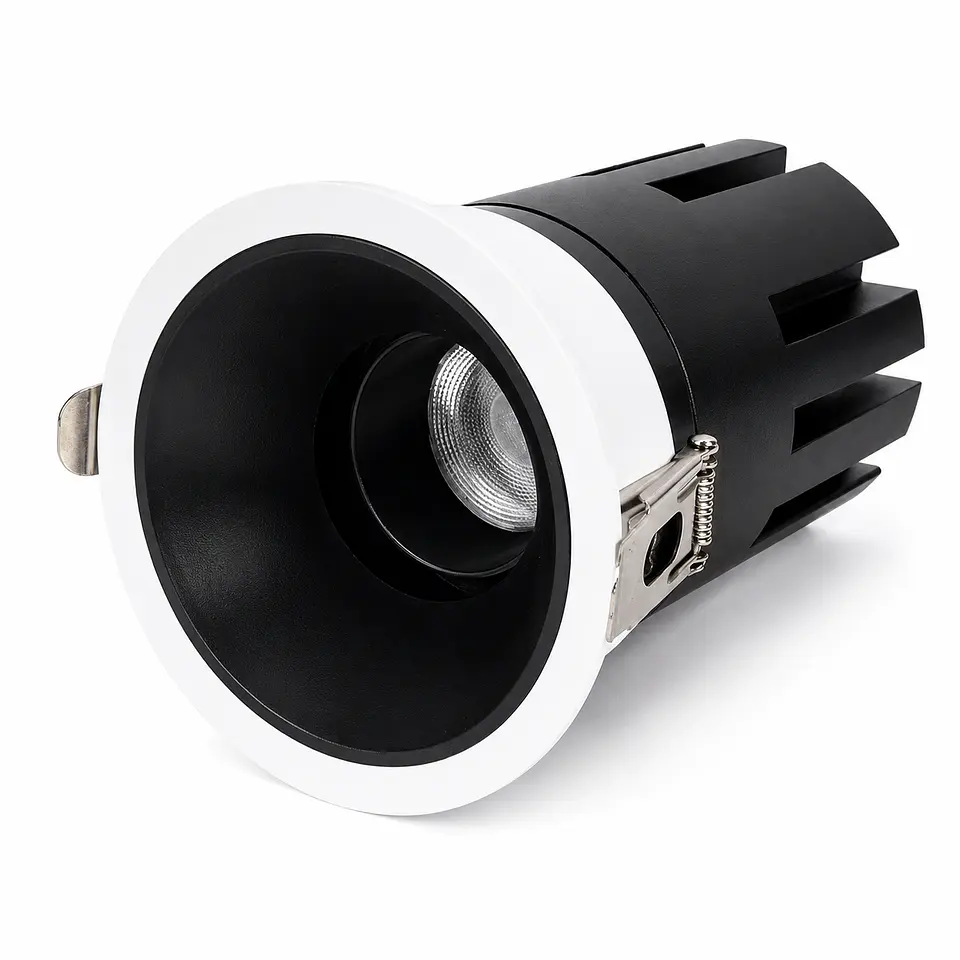LuminÃ¡ria de encastrar LED de 10W, IP65, 90lm/W, recorte de 75mm, CCT (cor de luz ajustÃ¡vel) 1