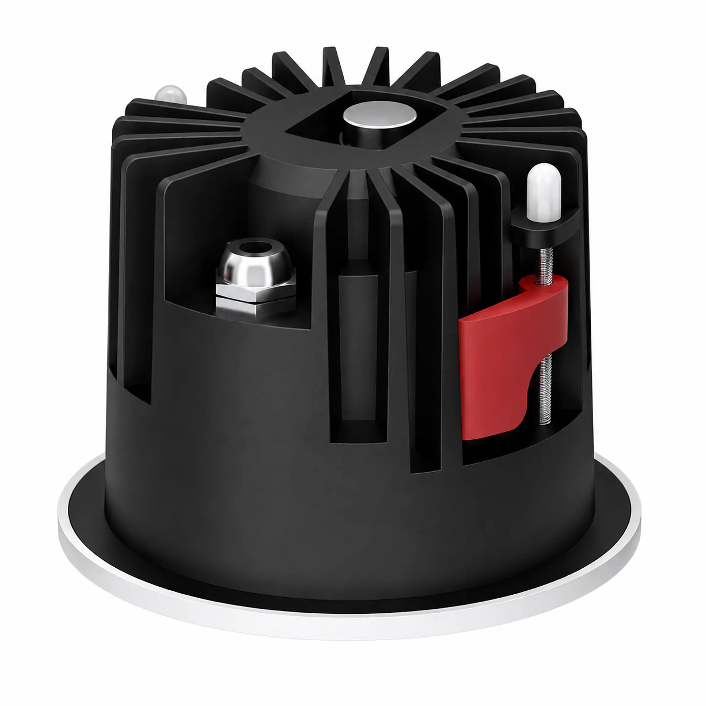LuminÃ¡ria de encastrar LED de 20W, IP65, 90lm/W, recorte de 95mm, CCT (cor de luz ajustÃ¡vel) 2