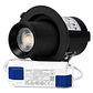 LuminÃ¡ria de encastrar LED ajustÃ¡vel de 10W, CRI>90, 90lm/W, 4000K, driver Lifud, 50.000H, branco natural, preta - Thumbnail 1