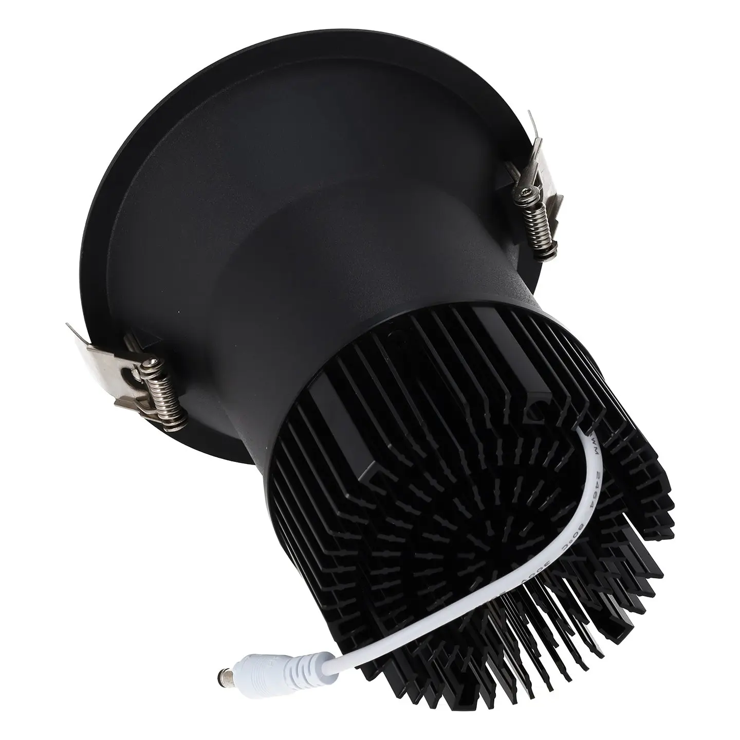 LuminÃ¡ria de encastrar LED 15W 90lm/W CRI>95 2700K Driver Lifud 50.000H Branco Quente Preto 3
