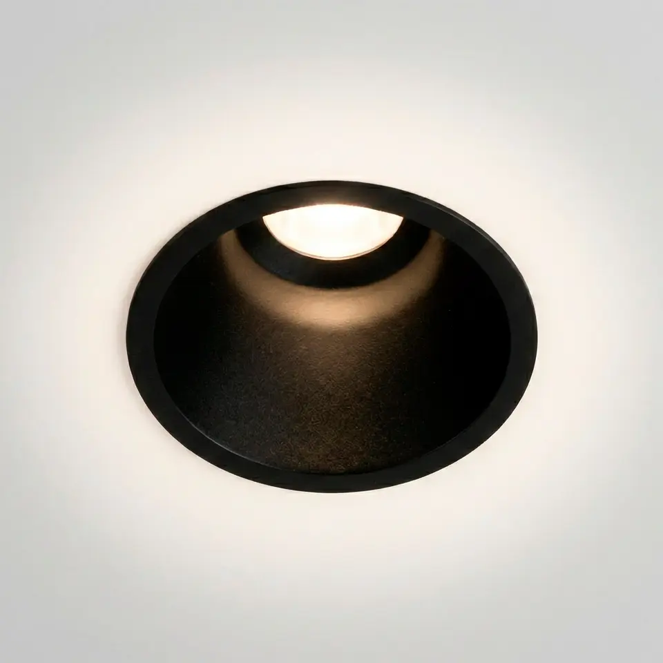 LuminÃ¡ria de encastrar LED 15W 90lm/W CRI>95 2700K Driver Lifud 50.000H Branco Quente Preto 5