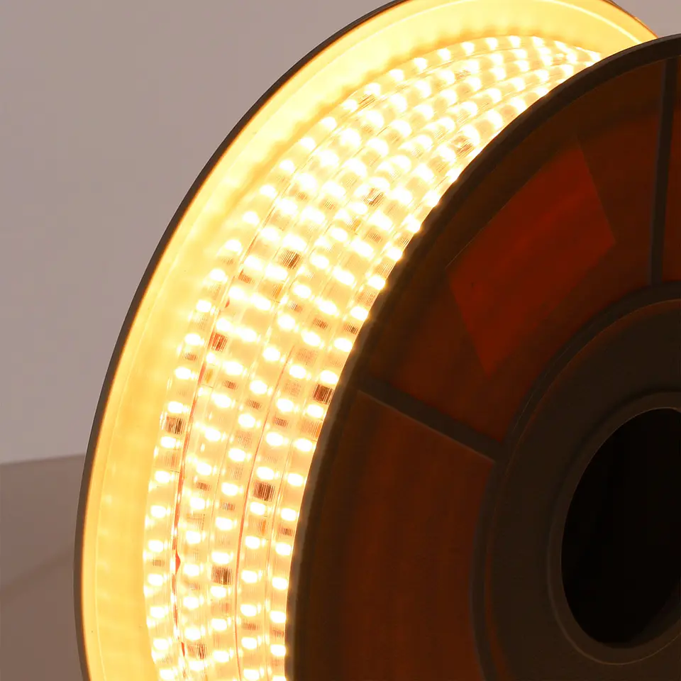 Fita de 120 LEDs/M 1500Lm/M 4000ÂºK SMD2835 Difusor MicroprismÃ¡tico Auto-retificado 220VAC IP65 x50M 40.000H 5