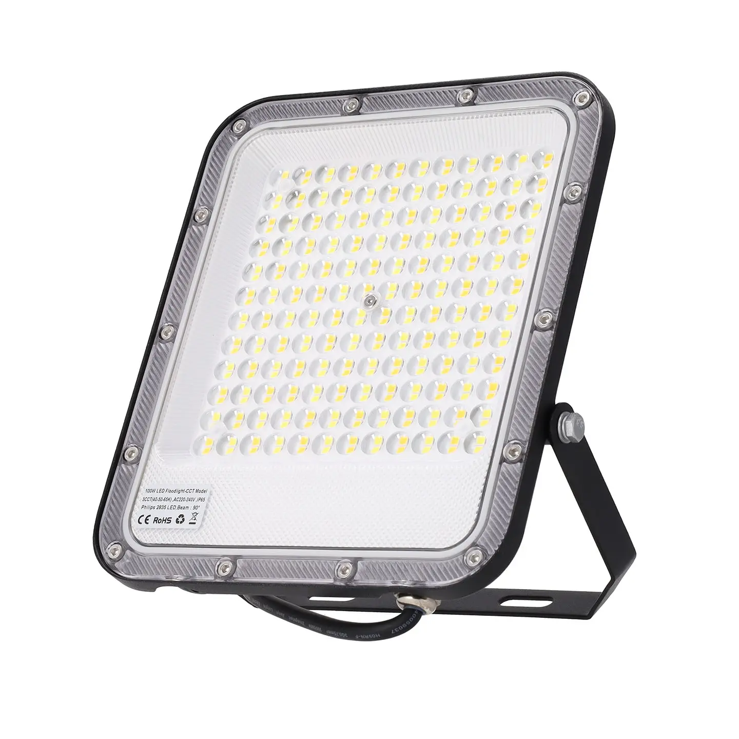 Refletor LED 100W 110Lm/W 90Âº 220-240VAC IP65 CCT (Tom de Luz RegulÃ¡vel) 4000/5000/6500ÂºK 1