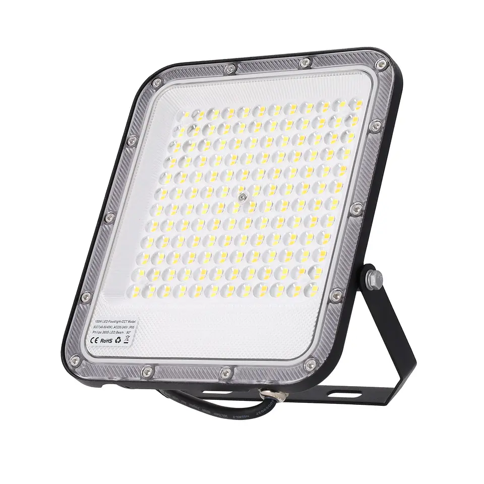 Refletor LED 100W 110Lm/W 90Âº 220-240VAC IP65 CCT (Tom de Luz RegulÃ¡vel) 4000/5000/6500ÂºK 1