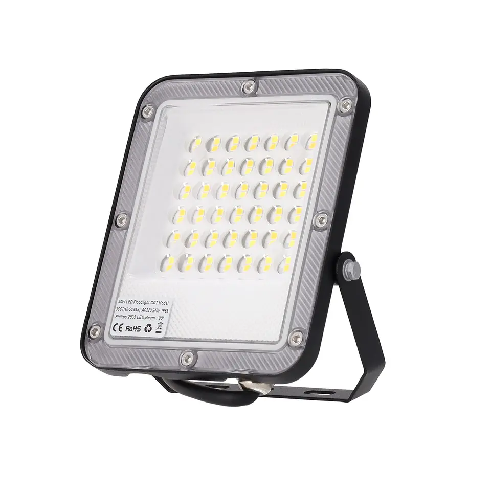 Projetor LED Spot 30W 110Lm/W 90Âº 220-240VAC IP65 CCT (Tom de Luz RegulÃ¡vel) 4000/5000/6500ÂºK 1