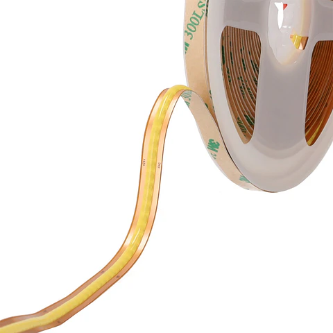 Fita de LED COB de corte livre 12W/M 910Lm/M 24VDC IP20 4000ºK Rolo 5M