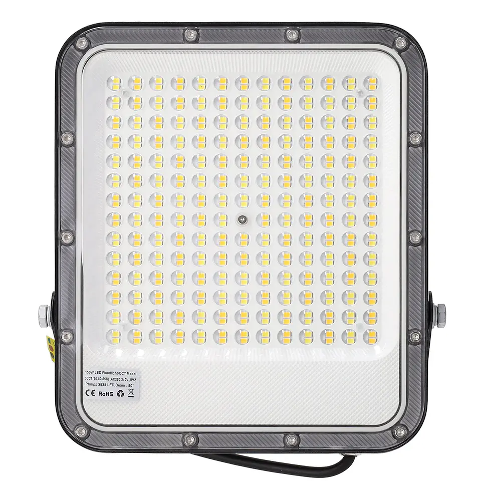 Projetor LED Spot 150W 110Lm/W 90Âº 220-240VAC IP65 CCT (Tom de Luz RegulÃ¡vel) 4000/5000/6500ÂºK 3