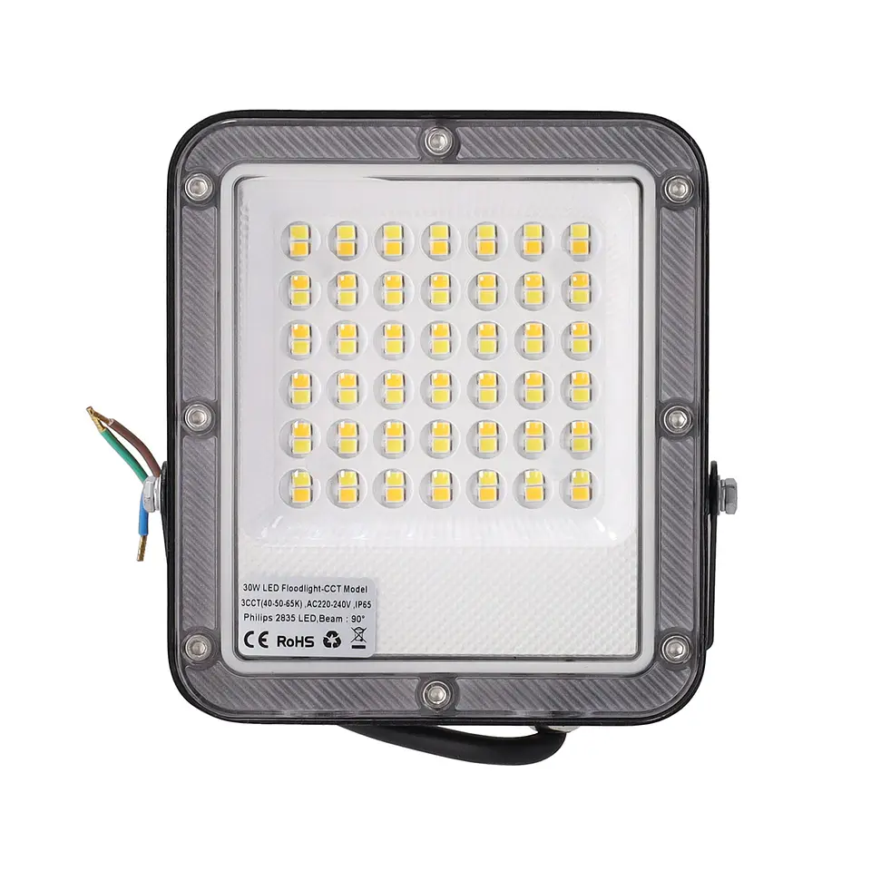 Projetor LED Spot 30W 110Lm/W 90Âº 220-240VAC IP65 CCT (Tom de Luz RegulÃ¡vel) 4000/5000/6500ÂºK 3