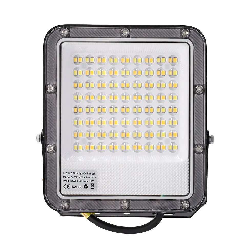 Refletor LED 50W 110Lm/W 90Âº 220-240VAC IP65 CCT (Tom de Luz RegulÃ¡vel) 4000/5000/6500ÂºK 3