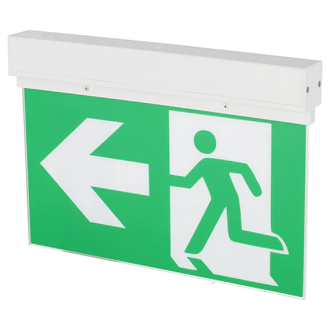 Luz de Emergencia de Superficie LED permanente de 3 W com placa dupla face e autoteste
