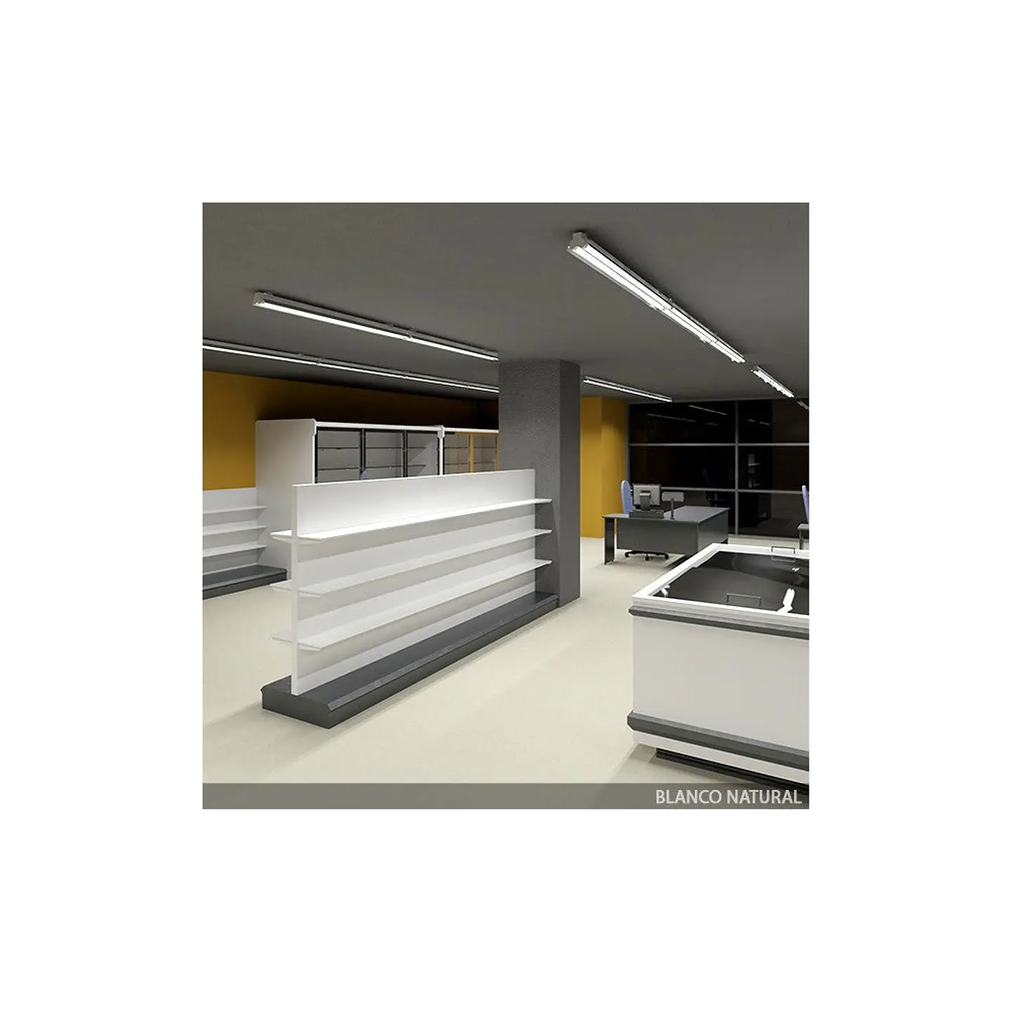 Tubo LED T8 14W 1680Lm 6000ÂºK 90Cm CabeÃ§a GiratÃ³ria 60.000H [GR-T8RDDG14W-CW-T] 3